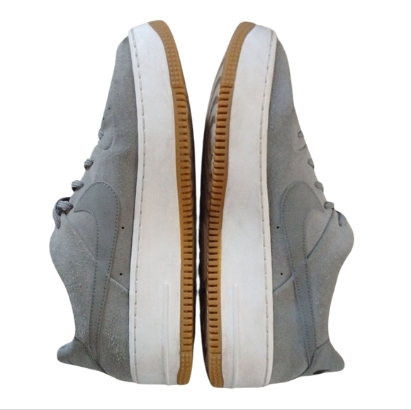 Nike Air Force 1 Sage Low Top Cool Grey Suede Sneakers Men's Size 9.5 - Picture 5 of 12